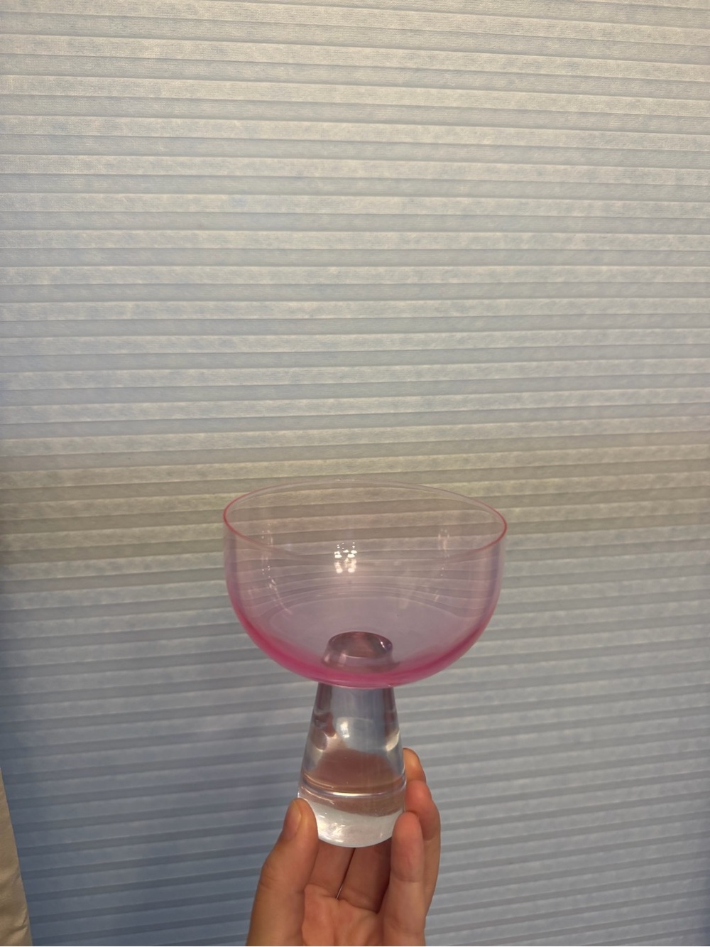 Pink Glass Dessert Coupe - Elegant Home Accent
